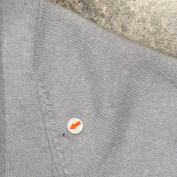 Pure Collection Cardigan Cashmere Minimalist Quiet Luxury Longline Blue 8/10 - Picture 6 of 9